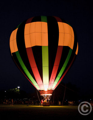 Hot Air Ballons at Night