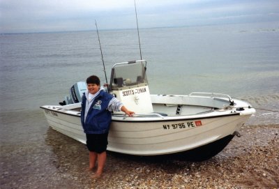 Scott at my Sea Nymp Boat