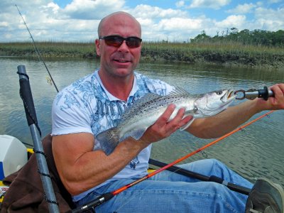 Mark with a nice Slot Speckled Sea Trout(March 2010)