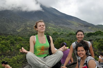 Khrystyna meditating under the volcano.jpg