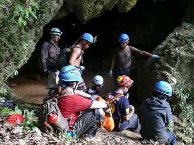 Exiting Cave