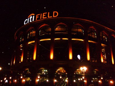Citi Field on opening night, April 3, 2009