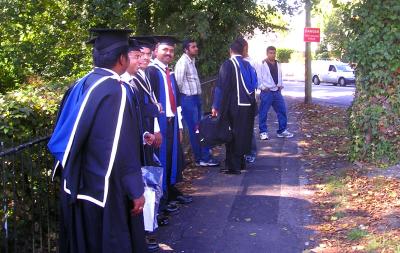 Newly minted grads at Brookes University