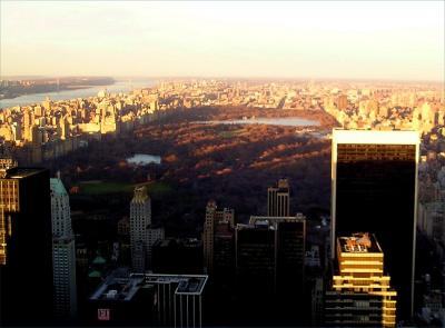 Birds eye view of Central Park