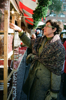 shopping at union square holiday market