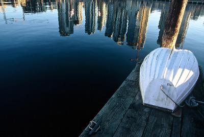 skyscrapers on the water