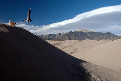 Jason & Champ Dune Jumping