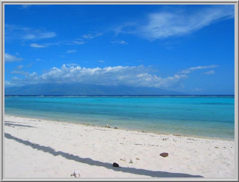 Plage de sable blanc