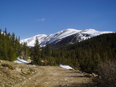 Approach to Mt Eva