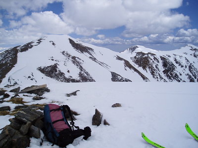 View north from the summit of Mt Eva 