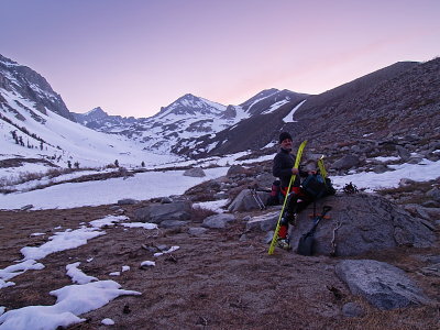 Reaching our campsite