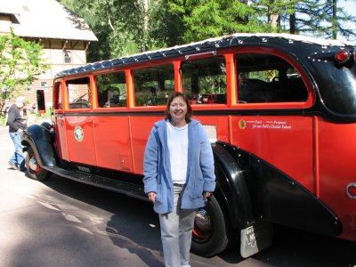 Margaret and Big Red Bus.jpg