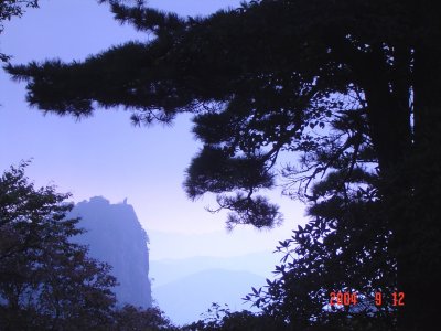 Yellow mountain in China