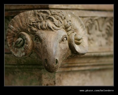 Stone Carved Ram, Portmeirion 2009