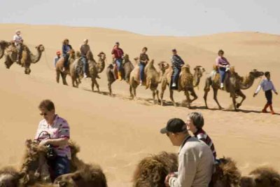 into the vast emptiness of the Gobi