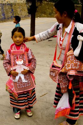 Small villager with Flat Stanley