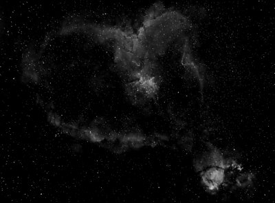 IC 1805, The Heart Nebula in Ha