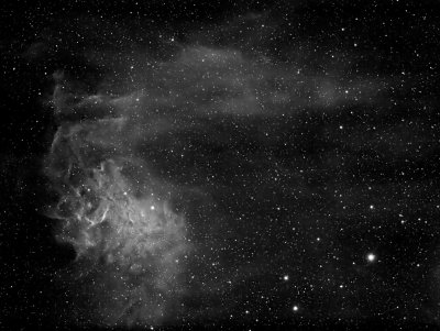 IC405, Flaming Star Nebula in Ha