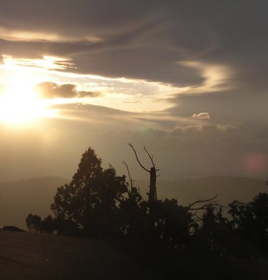 Fires in Oregon viewed from Pilot Butte Aug. 08