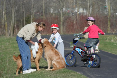 Sometimes You have to Get off Your BIke and Pet a Doggy~