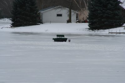 Ice Fishing Boat!