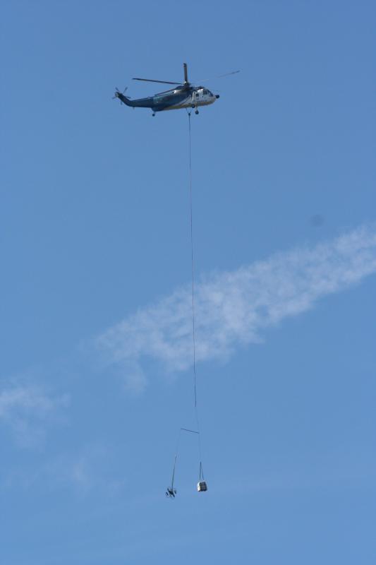 Airlifting supplies