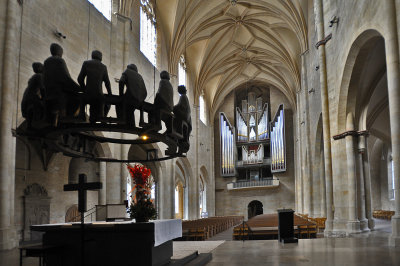 Hildesheim Andreaskirche inside with Organ