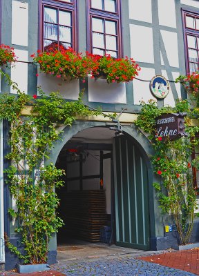 Hildesheim - even a butcher's entrance is beautiful