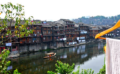Fenghuang - the view from our hotel room