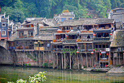 Fenghuang - the view from our hotel room