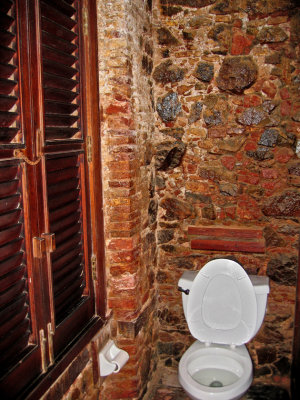 Toilet at Hotel 1829 - St. Thomas, U.S.V.I.