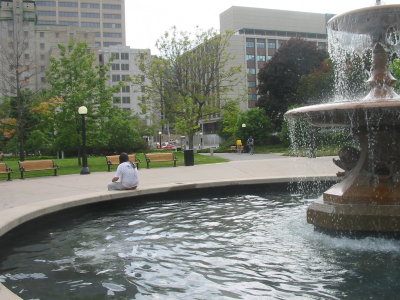 Fountain in the centre of Ottawa