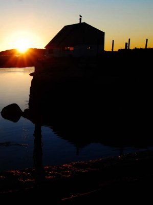 Sunrise Sillouettes at Stonington Harbor