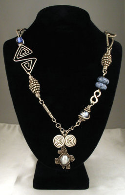 Blue Ethnic Necklace