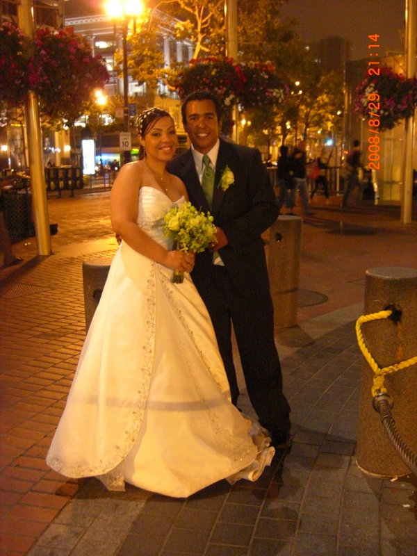 Brazilian Bride and Groom, street photography