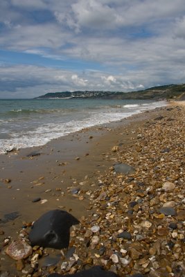 charmouth beach towards lyme