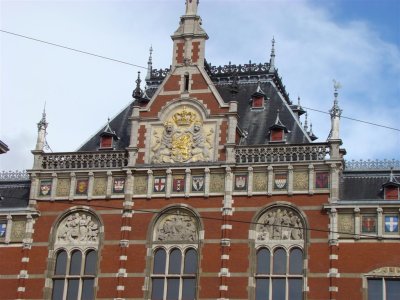Amsterdam's central railway station