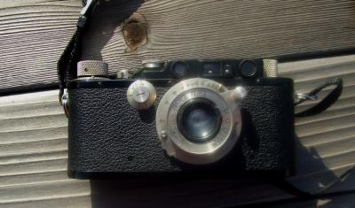 Leica III (F) w/ Elmar 50/3.5 from front