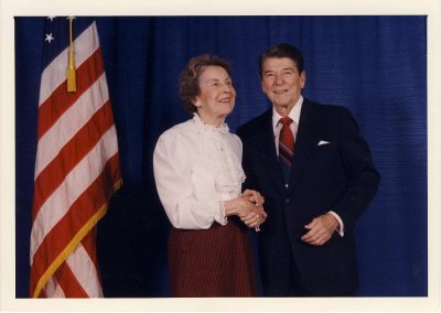 Ruth Tetzlaff Cook and Ronald Reagan