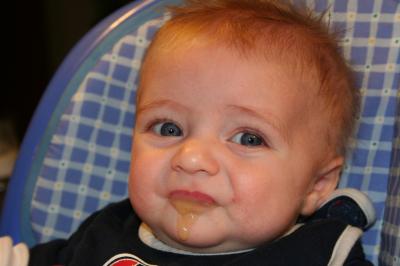 First taste of applesauce