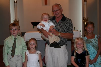 Me, my cousins and Grandpa
