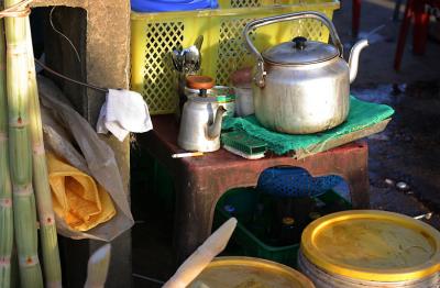 Sidewalk tea service