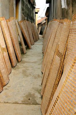 Drying racks everywhere!