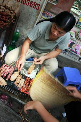 Sidewalk cooking