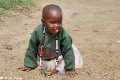 A Maasai little girl