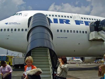 Airfrance landed in JHB 747 Jumbo
