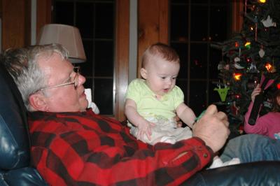sitting with grandpa