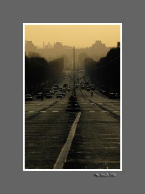 Champs Elysees at dawn