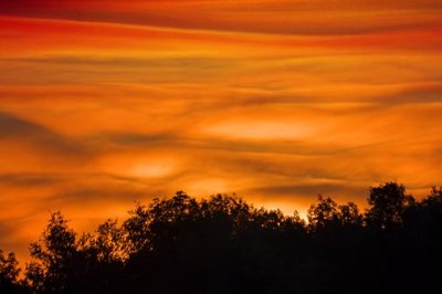 Lumpy Sunrise Clouds 20080906