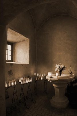 Chapel Candles 43728-31 Sepia